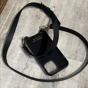 Bandolier Hailey Black Phone Case with Gold Accents iPhone 15 Pro Max